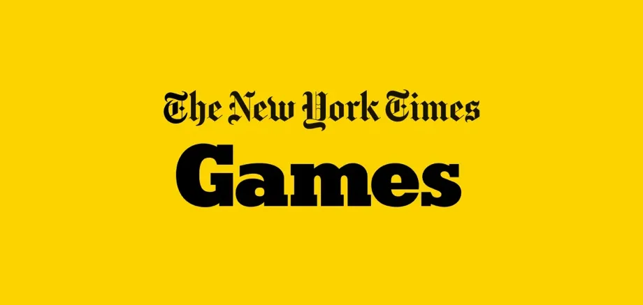 logo image of NYtimes Games on a yellow background